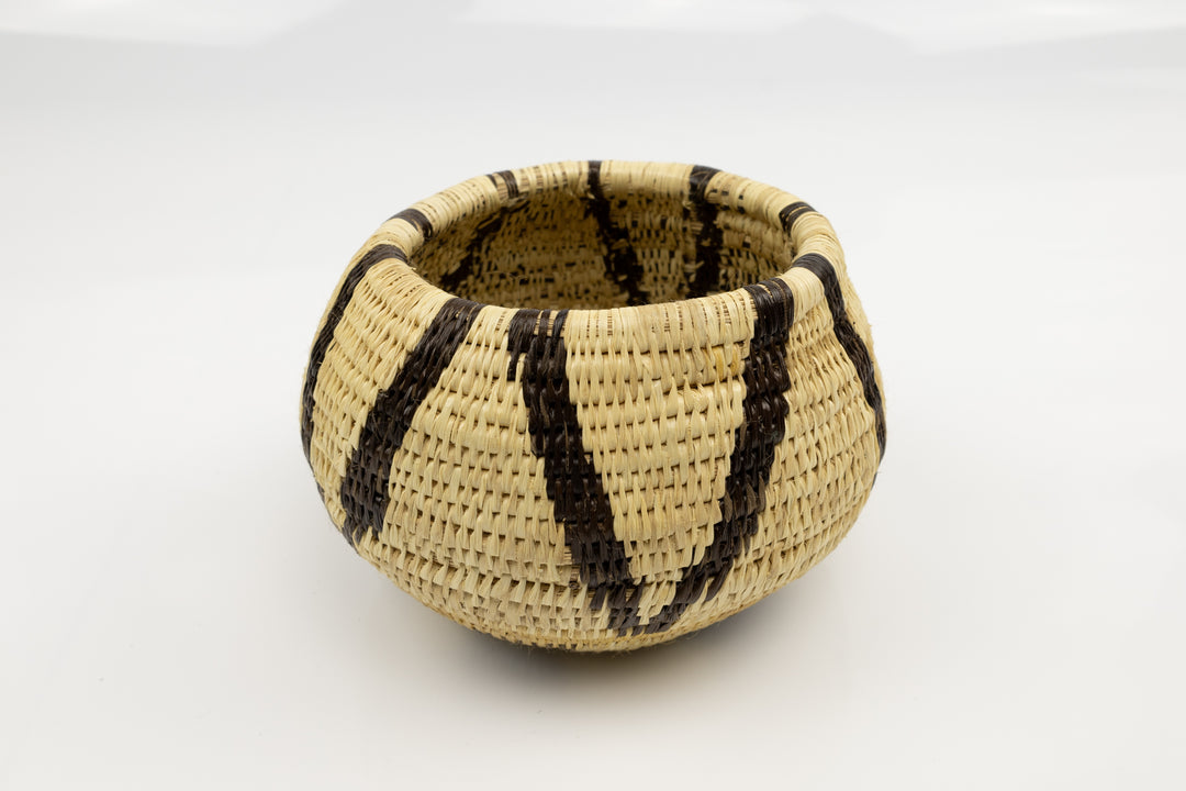 Vintage Woven Panama Basket