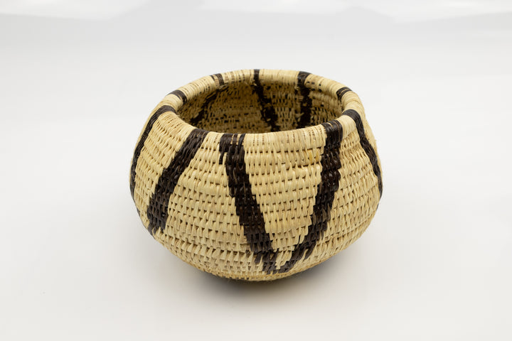 Vintage Woven Panama Basket