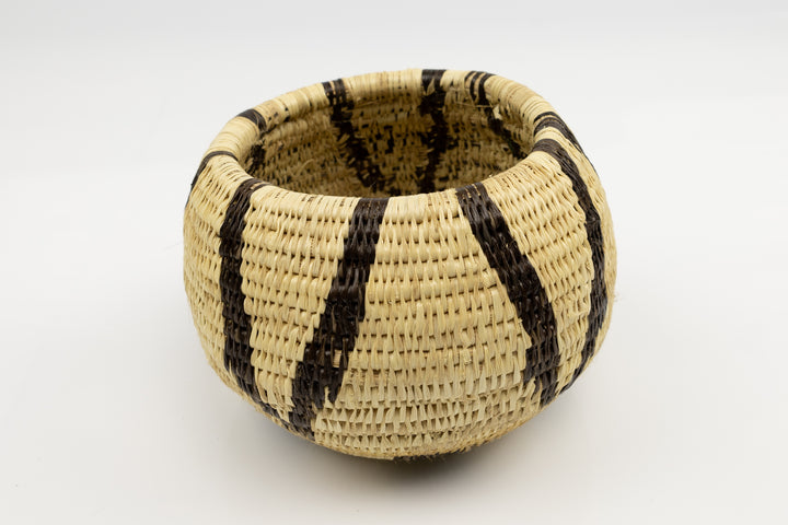 Vintage Woven Panama Basket