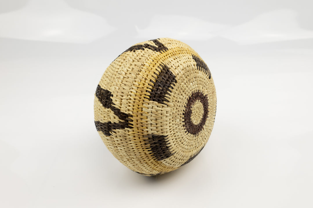 Vintage Woven Panama Basket