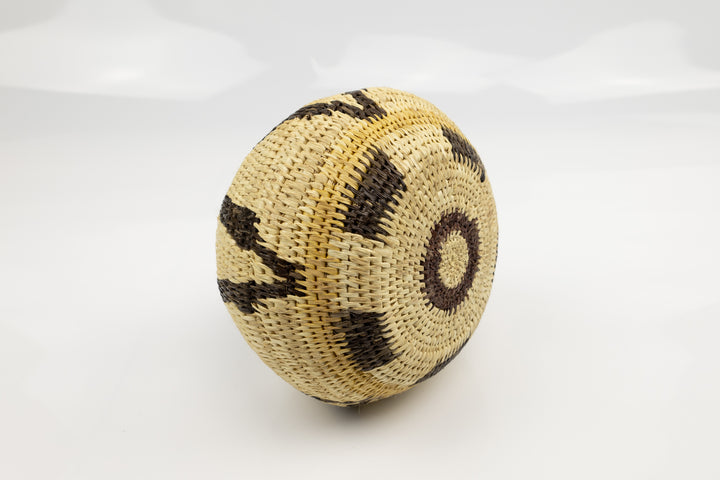 Vintage Woven Panama Basket