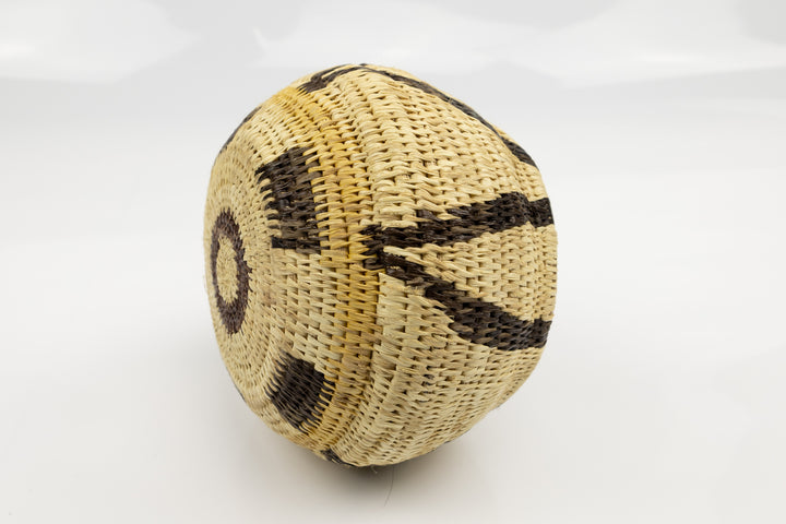 Vintage Woven Panama Basket