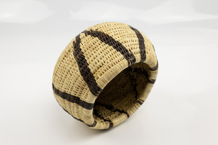 Vintage Woven Panama Basket