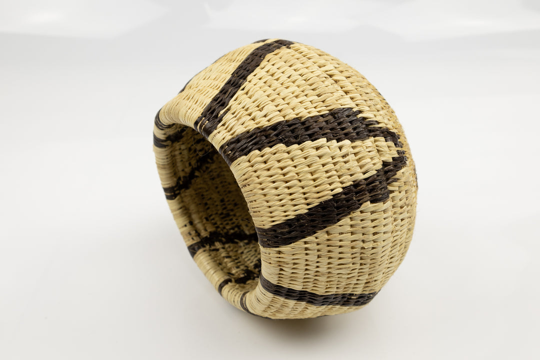 Vintage Woven Panama Basket
