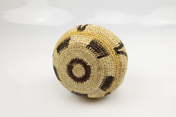 Vintage Woven Panama Basket