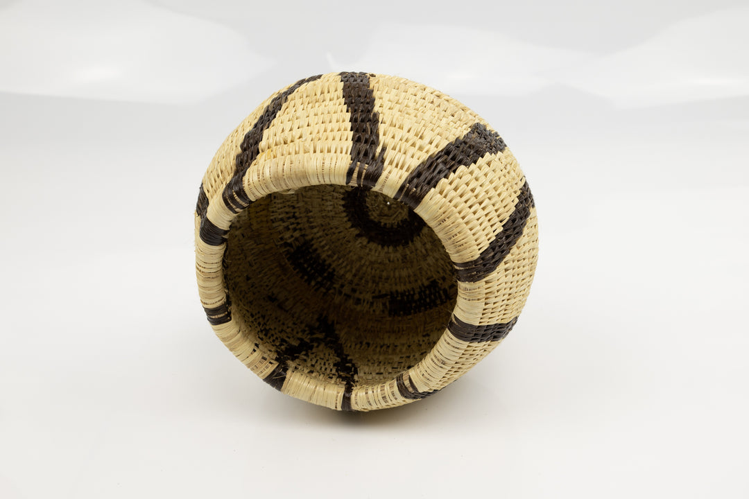 Vintage Woven Panama Basket