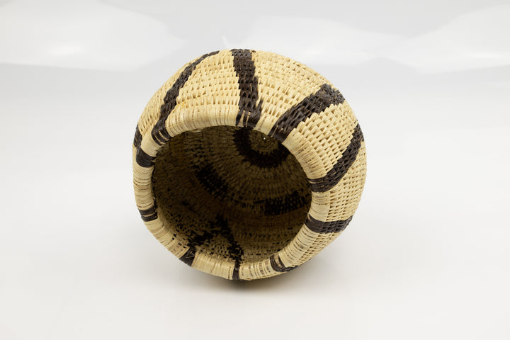 Vintage Woven Panama Basket
