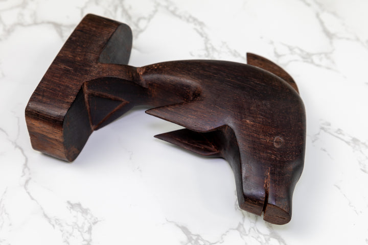 Vintage Ocean Fish Wood Carving