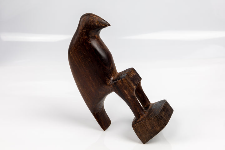 Jungle Bird Figurine, Wood Carving