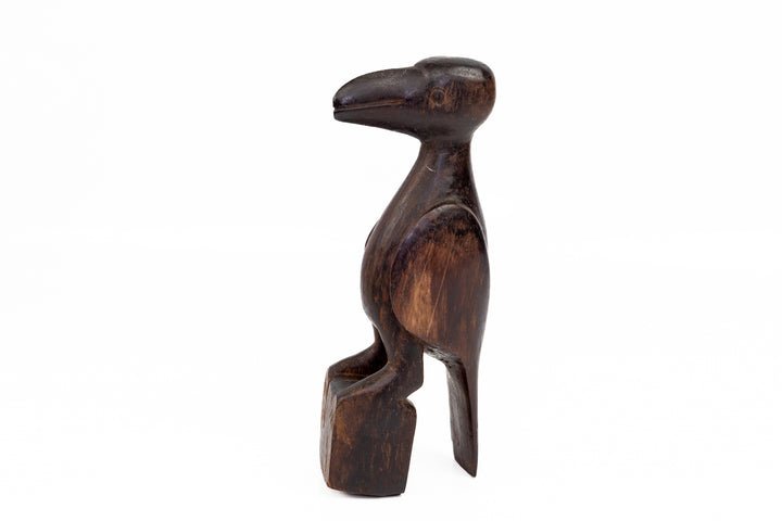 Vintage Jungle Bird Wood Carving