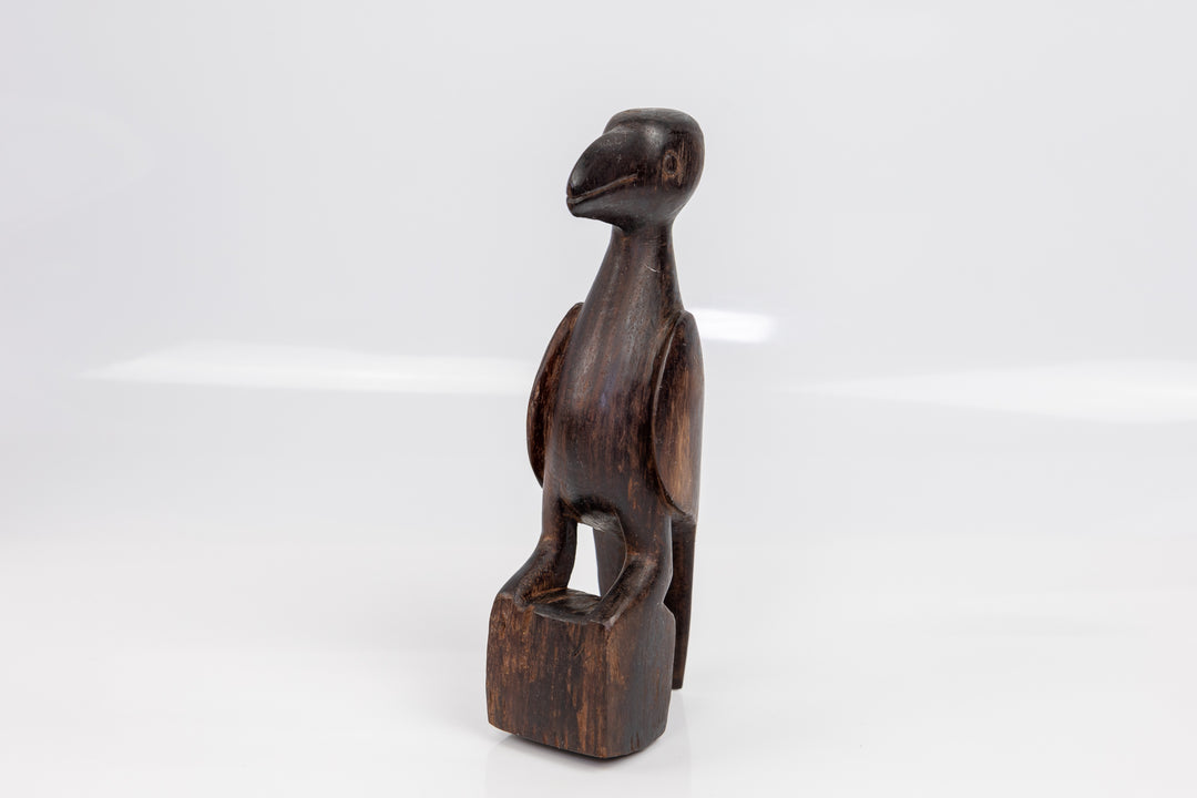 Vintage Jungle Bird Wood Carving