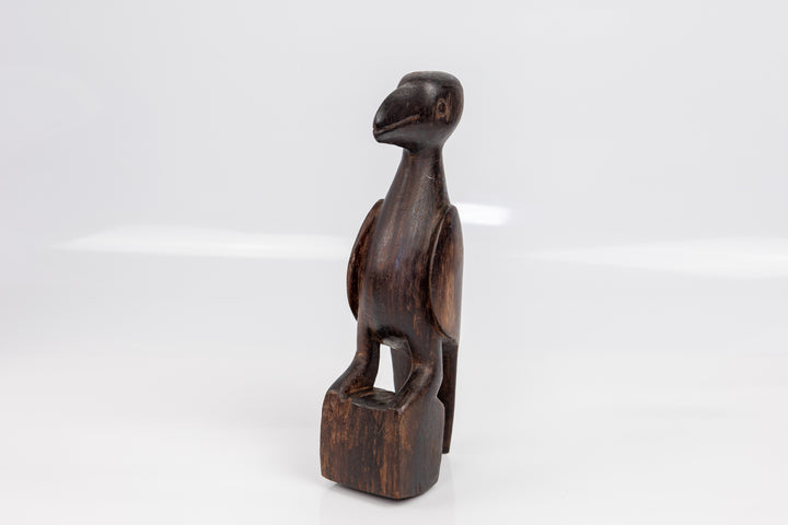 Vintage Jungle Bird Wood Carving