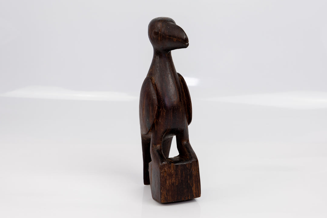 Vintage Jungle Bird Wood Carving