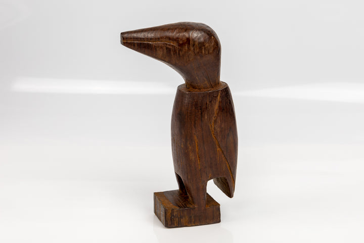 Jungle Bird Figurine, Wood Carving