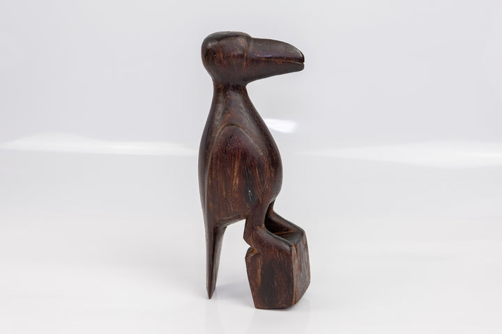 Vintage Jungle Bird Wood Carving