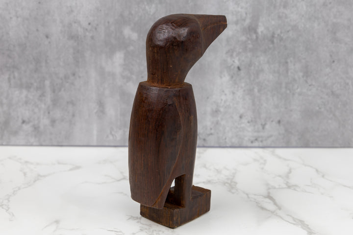 Jungle Bird Figurine, Wood Carving