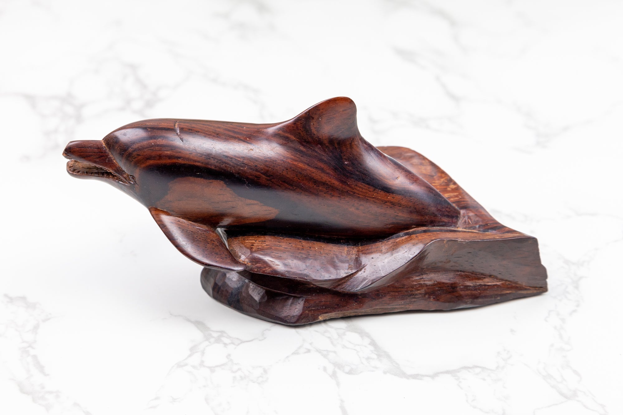 Dolphin Figurine, Wood Carving