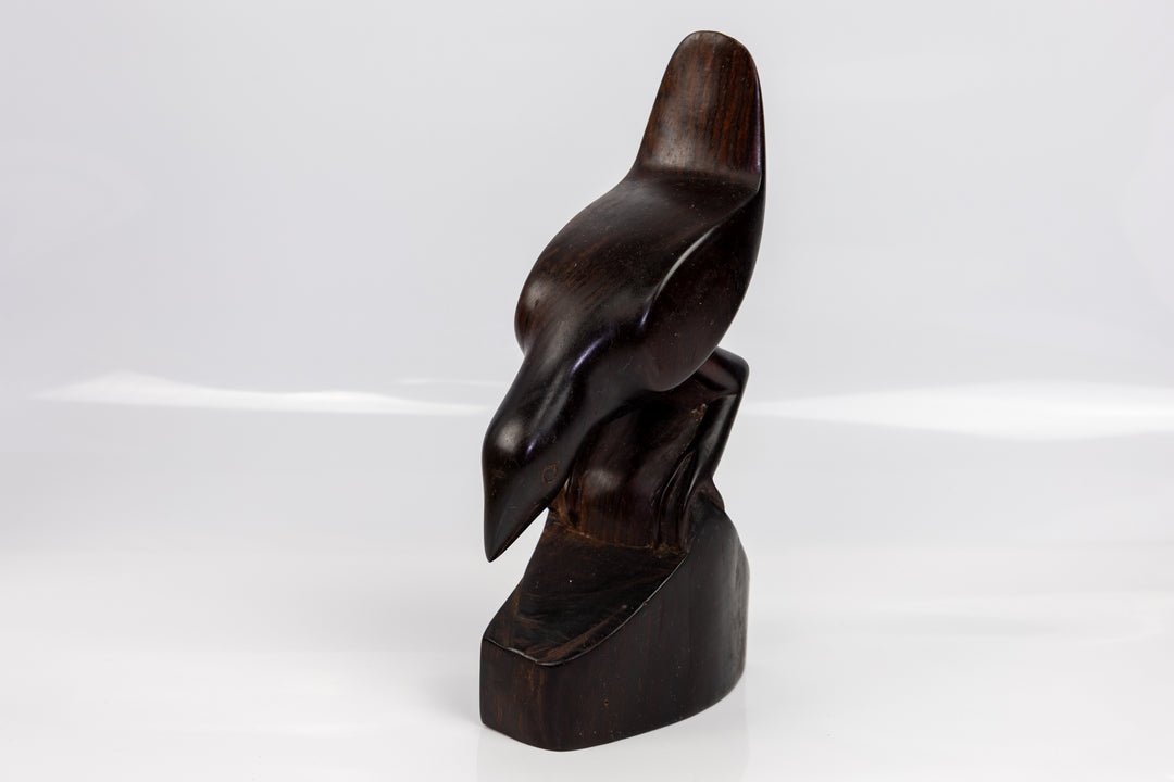 Vintage Seedeater Bird Wood Carving