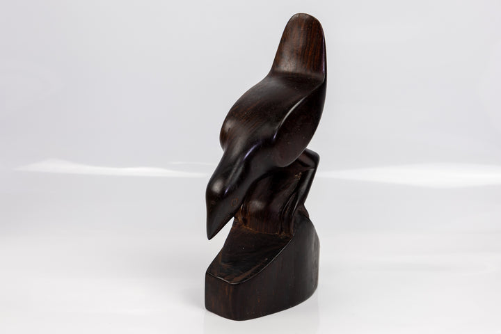 Vintage Seedeater Bird Wood Carving
