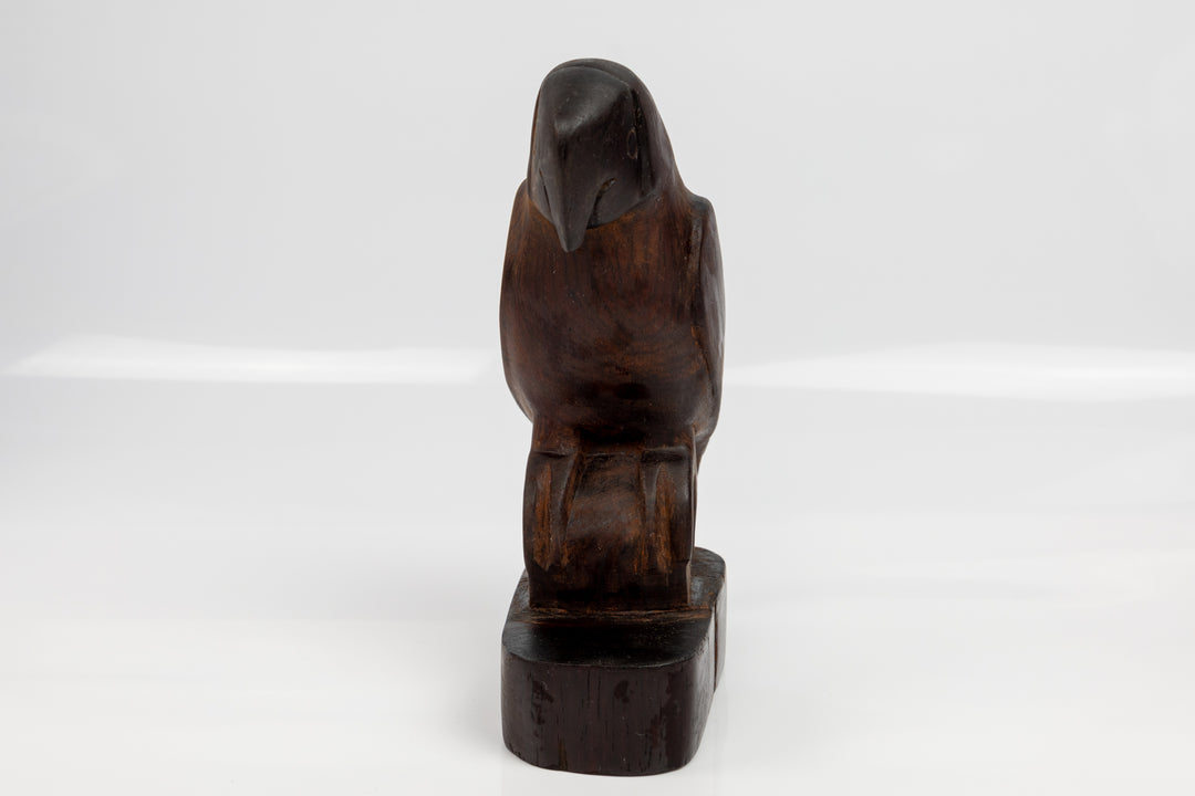 Jungle Parrot Figurine, Wood Carving