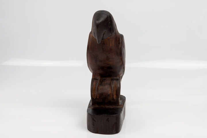 Jungle Parrot Figurine, Wood Carving