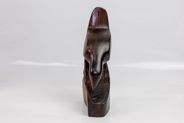 Vintage Seedeater Bird Wood Carving