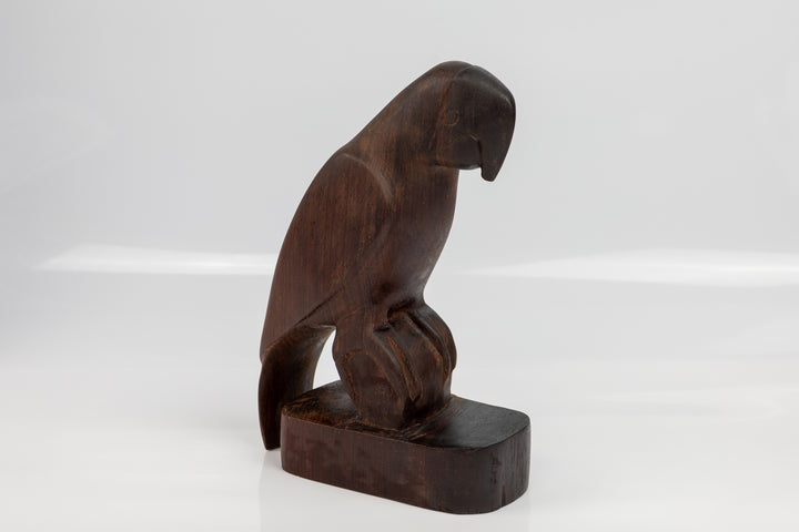 Jungle Parrot Figurine, Wood Carving