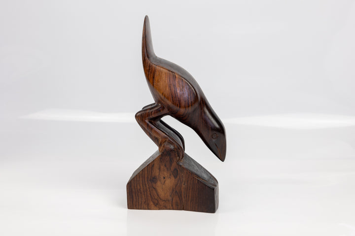 Vintage Seedeater Bird Wood Carving
