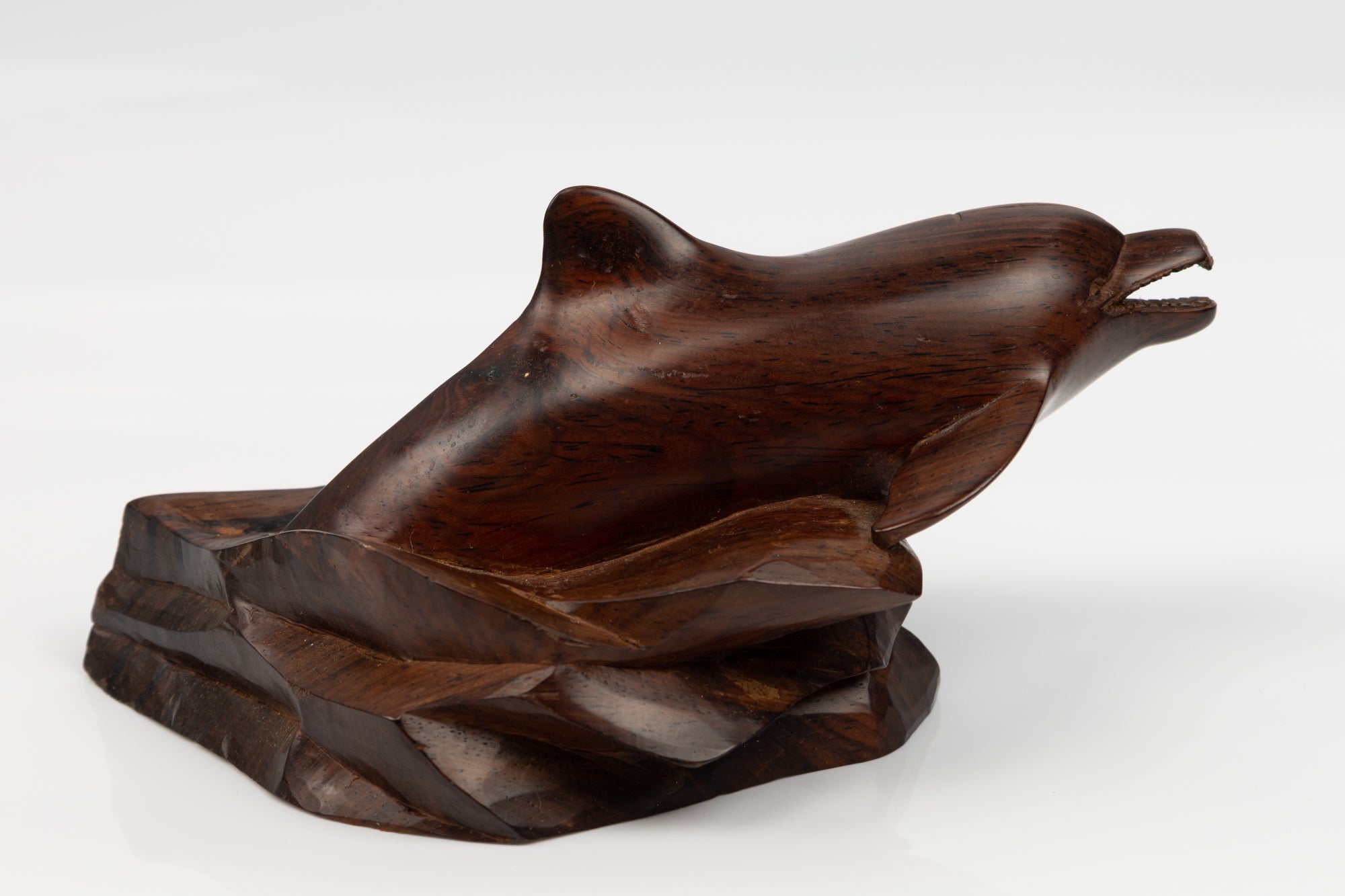 Dolphin Figurine, Wood Carving