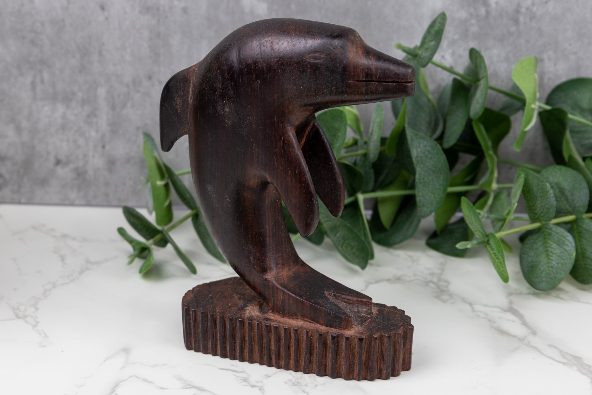 Sailfish Figurine, Wood Carving