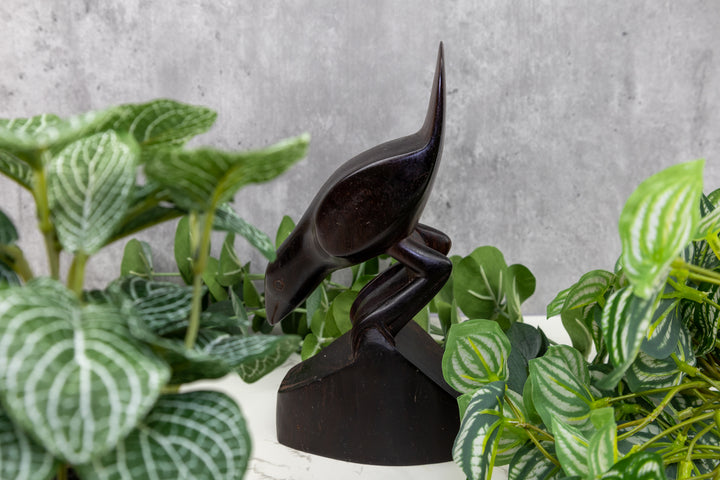 Vintage Seedeater Bird Wood Carving