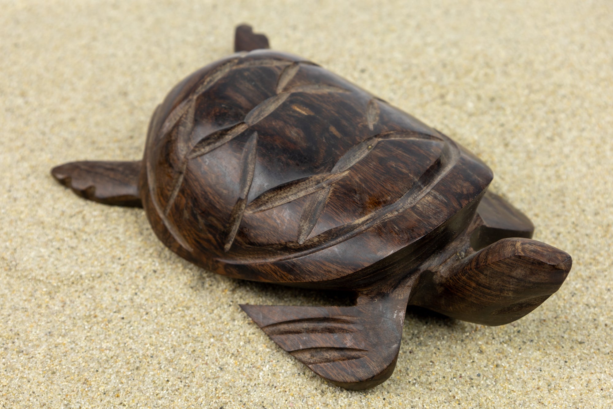 Turtle Figurine, Wood Carving