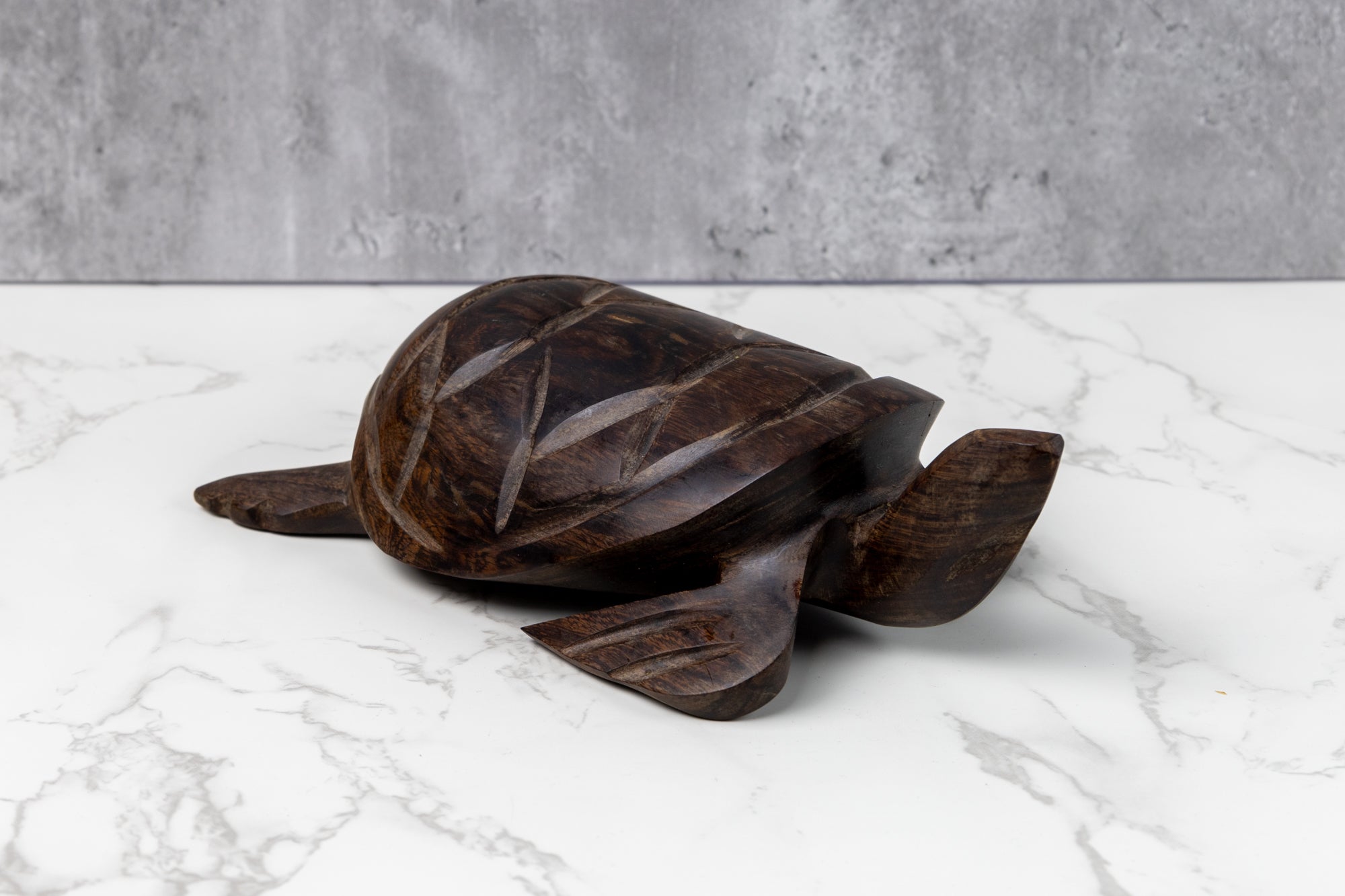 Turtle Figurine, Wood Carving