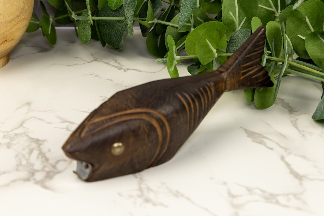 Fish Bottle Opener Wood Carving