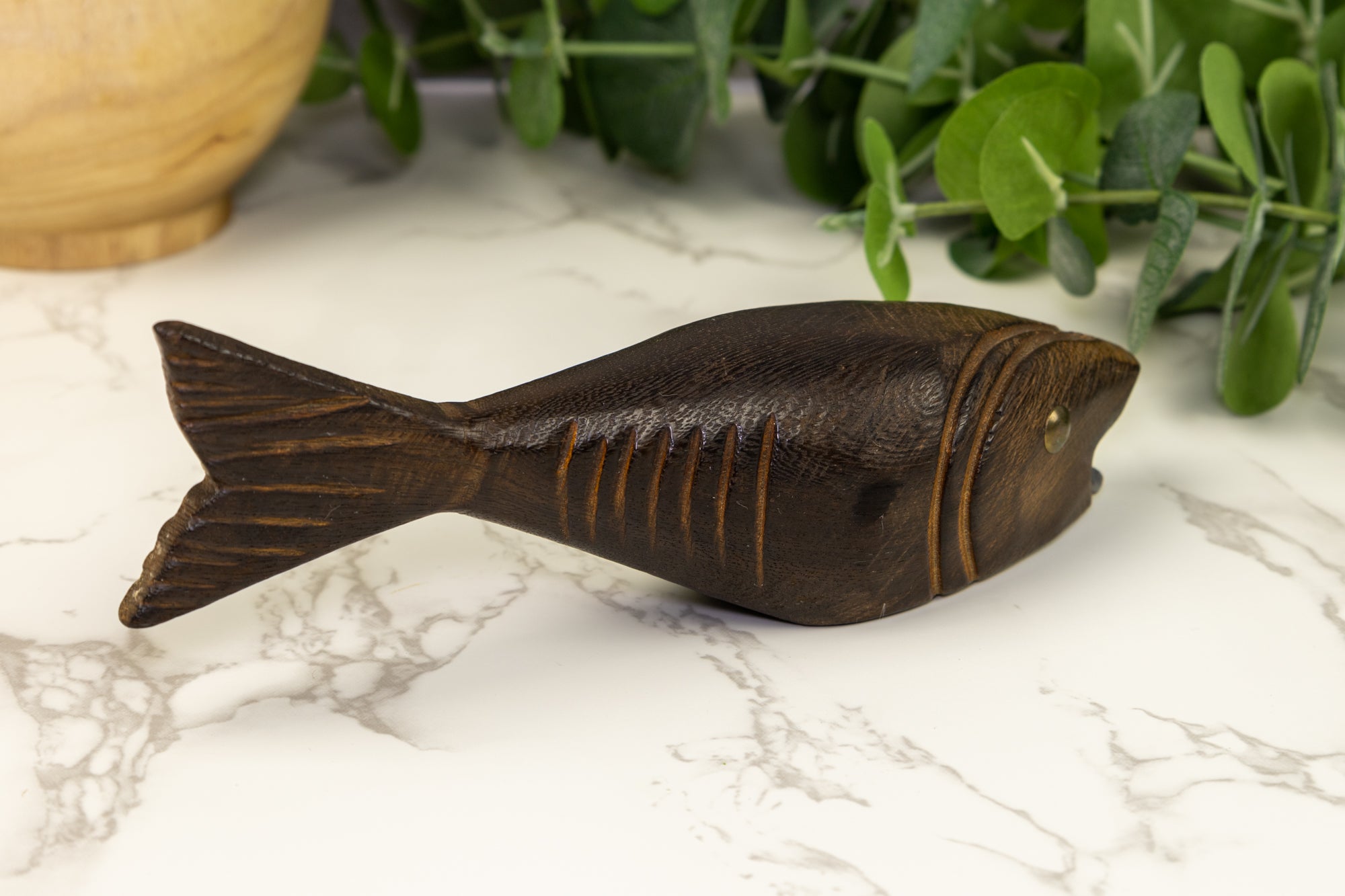 Fish Bottle Opener Wood Carving