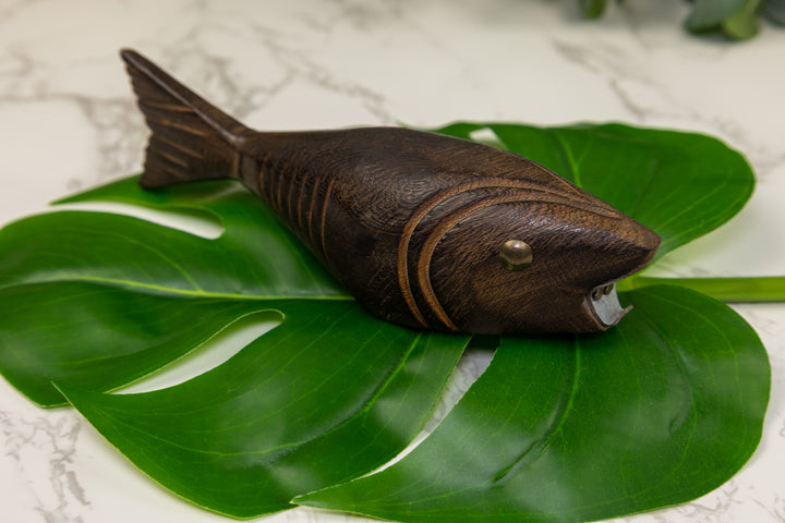 Fish Bottle Opener Wood Carving