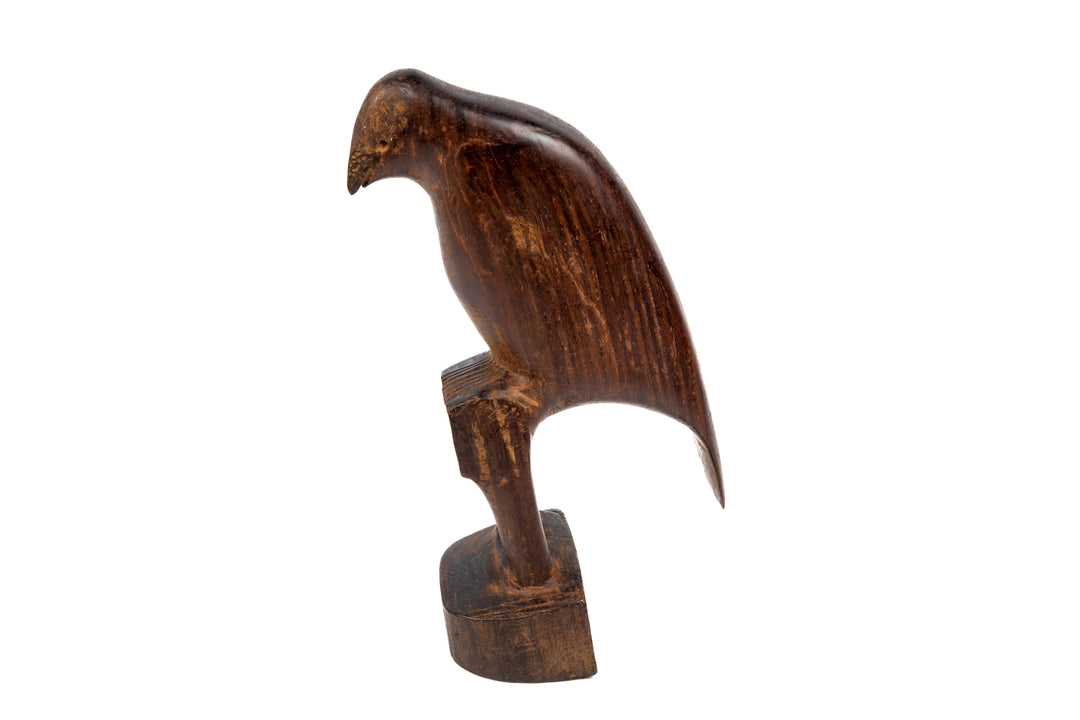 Jungle Bird Figurine, Wood Carving