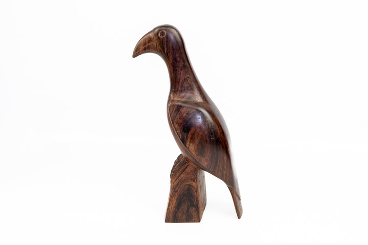 Vintage Rainforest Bird Wood Carving