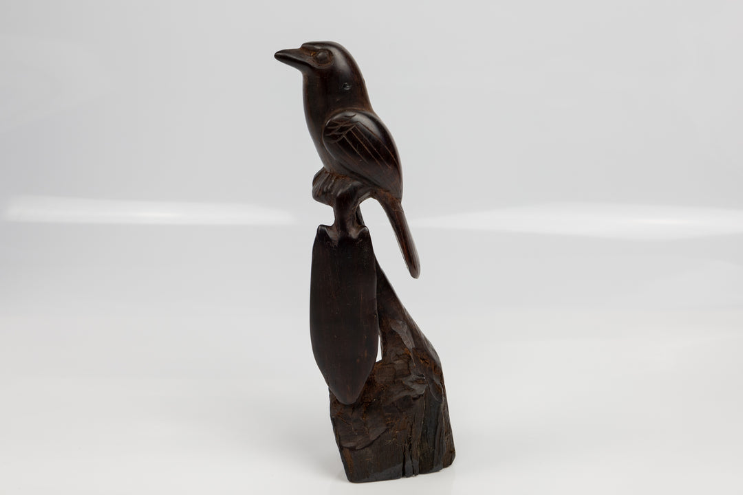 Seedeater Figurine, Wood Carving