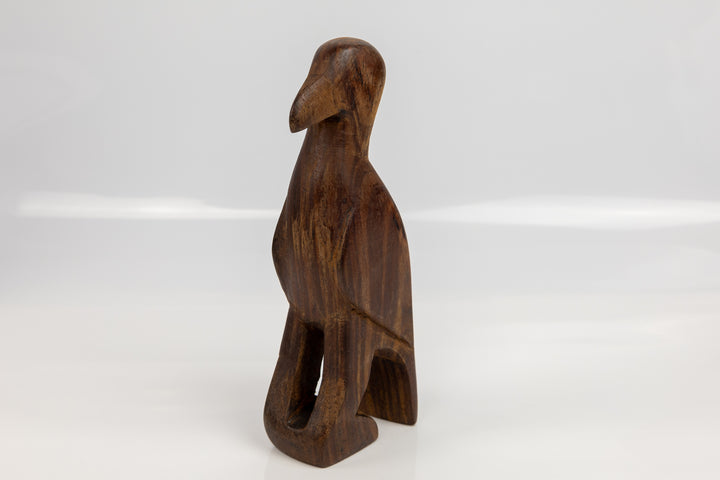 Jungle Bird Figurine, Wood Carving