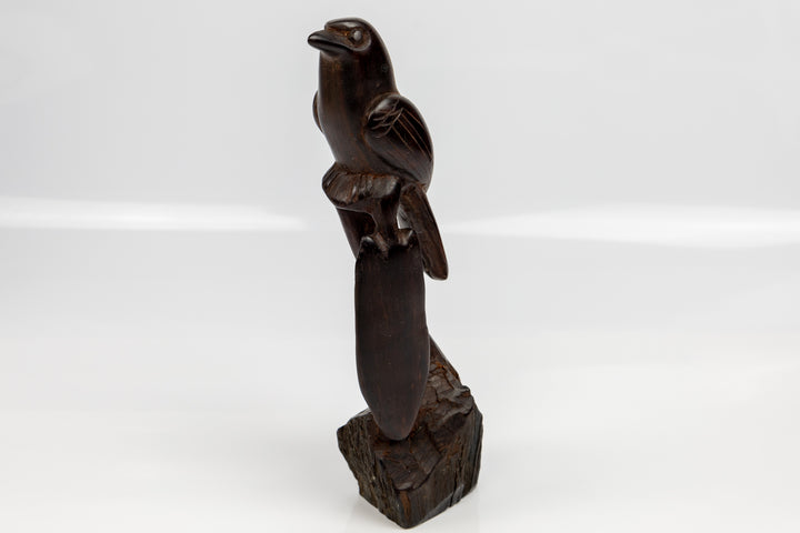 Seedeater Figurine, Wood Carving