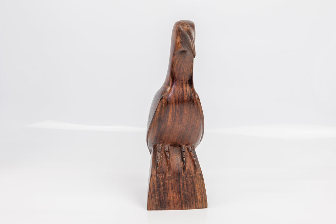 Vintage Rainforest Bird Wood Carving