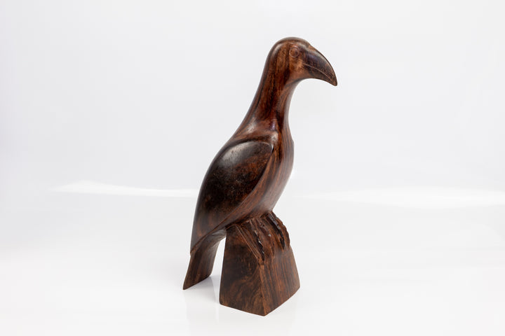 Vintage Rainforest Bird Wood Carving