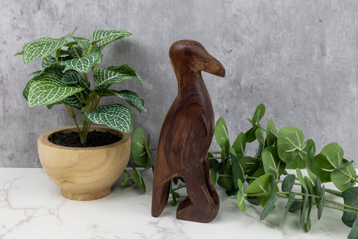 Jungle Bird Figurine, Wood Carving