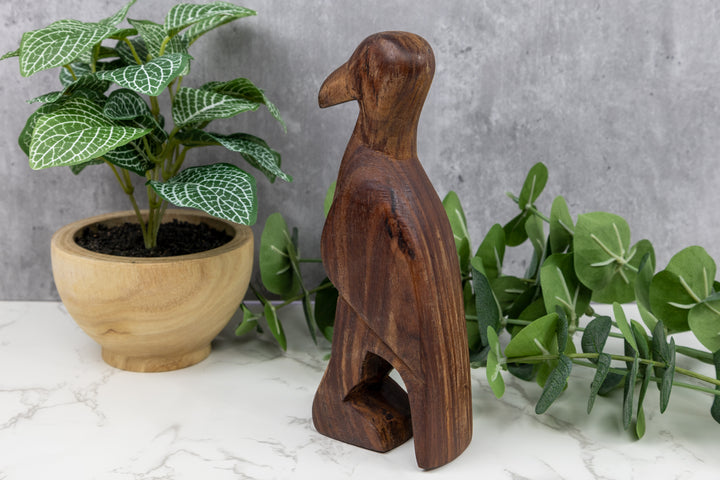 Jungle Bird Figurine, Wood Carving