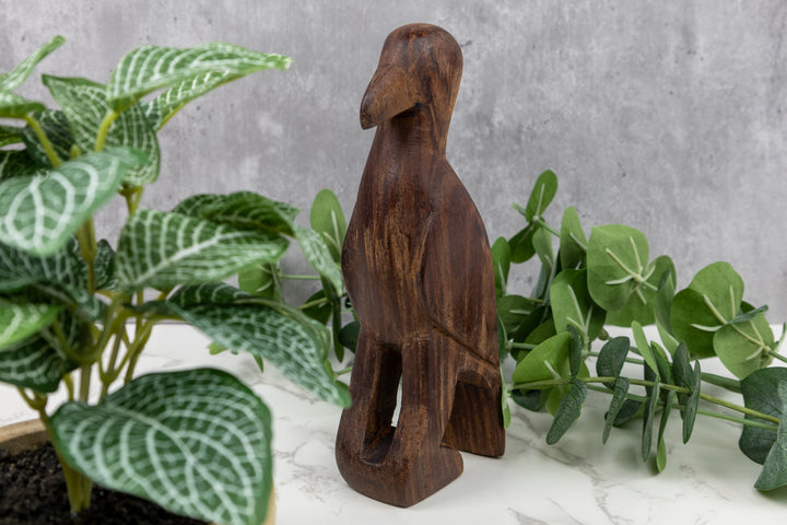 Jungle Bird Figurine, Wood Carving