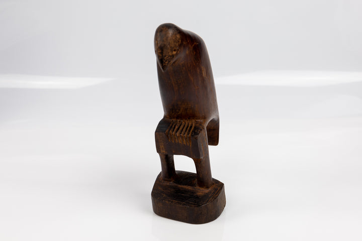 Jungle Bird Figurine, Wood Carving