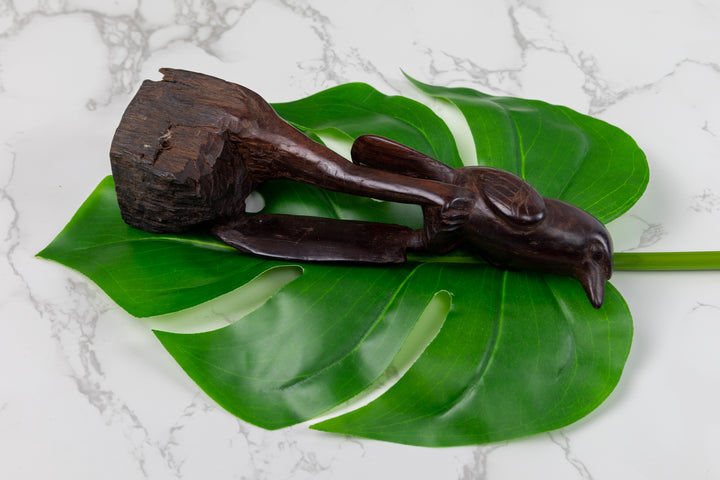 Seedeater Figurine, Wood Carving