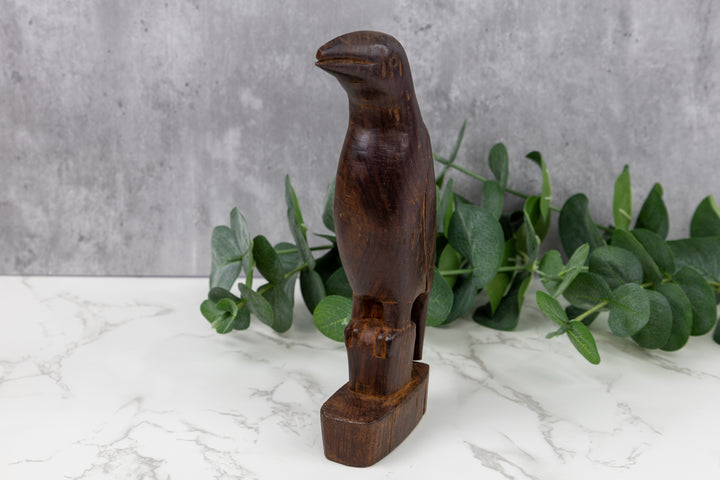 Jungle Bird Figurine, Wood Carving