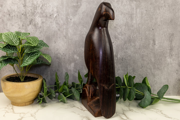 Large Jungle Bird Wood Carving